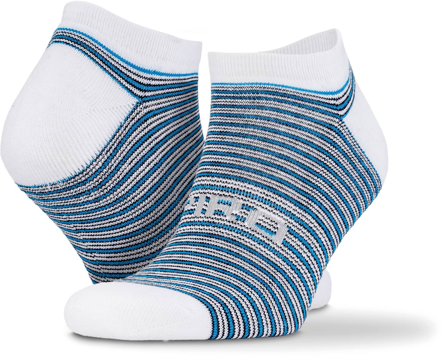 3-Pack Mixed Stripe Coolmax Sneaker Socks