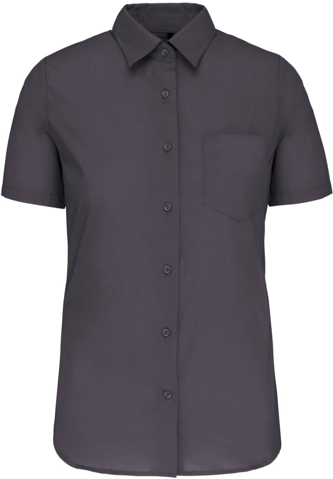 Damen Popelinebluse Kurzarm