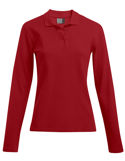 Schweres Damen-Langarm-Poloshirt