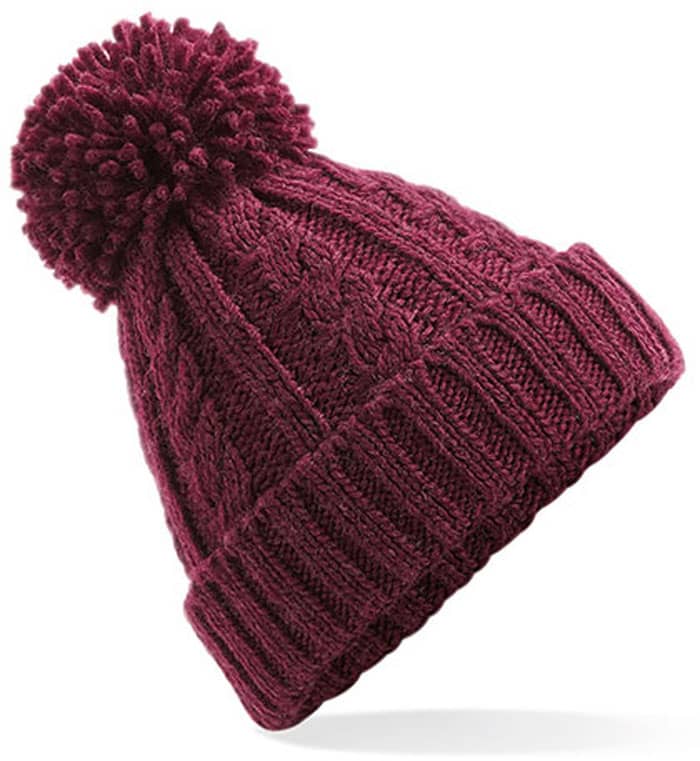 Cable Knit Melange Beanie