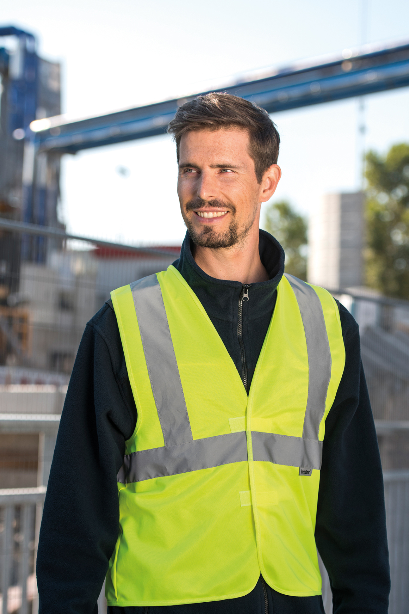 Hi-Vis Safety Vest With 3 Reflective Stripes Bremen
