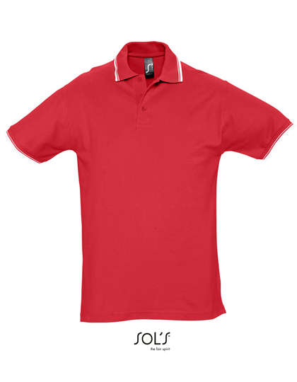 Sehr schweres Unisex Kontrast-Poloshirt "Practice"