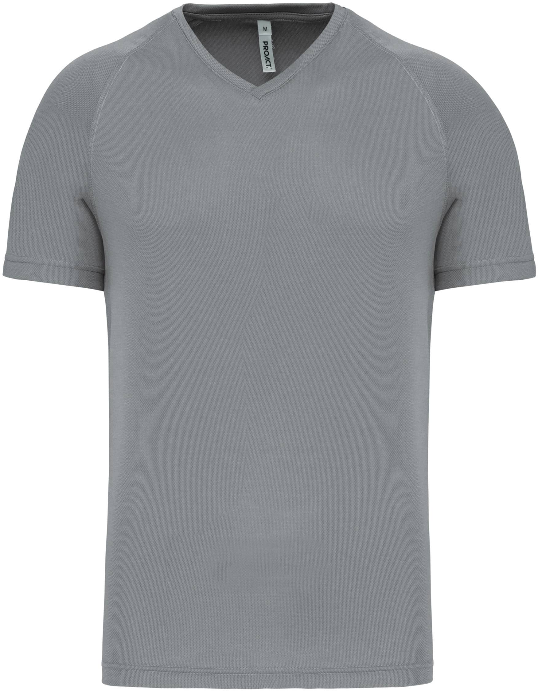 Herren Kurzarm-Sportshirt mit V-Ausschnitt