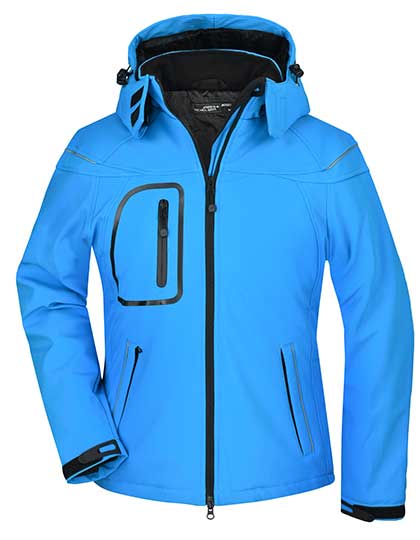 3-lagige Damen Winter-Softshelljacke mit Brusttasche