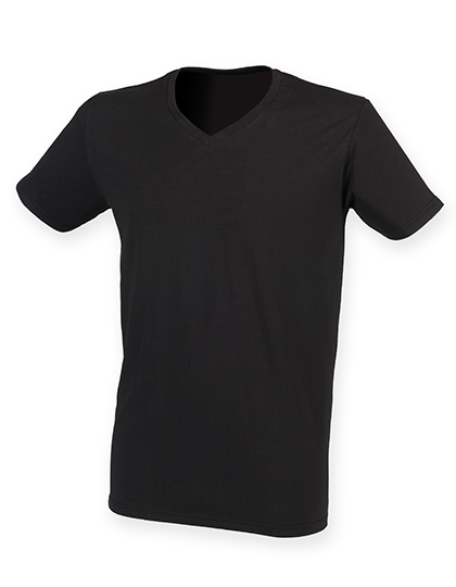 Herren Stretch V-Neck T-Shirt
