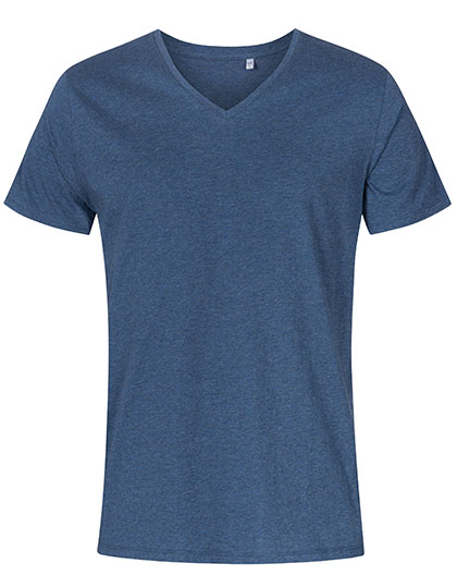 Schmal geschnittenes Herren-T-Shirt mit V-Ausschnitt