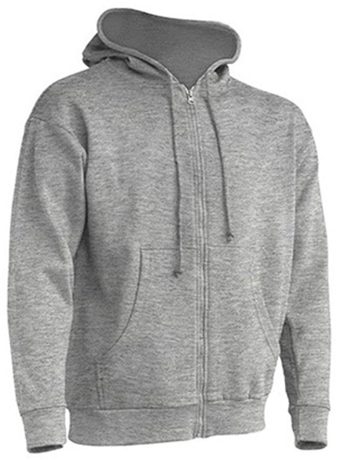Flauschiger Herren Zip-Hoodie mit Kängurutasche