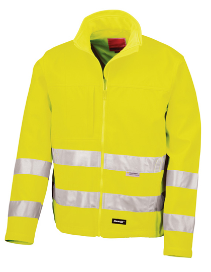 3-lagige reflektierende Unisex-Softshelljacke
