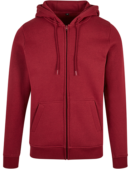 Schwerer kuscheliger Herren-Zip-Hoodie mit Kängurutasche