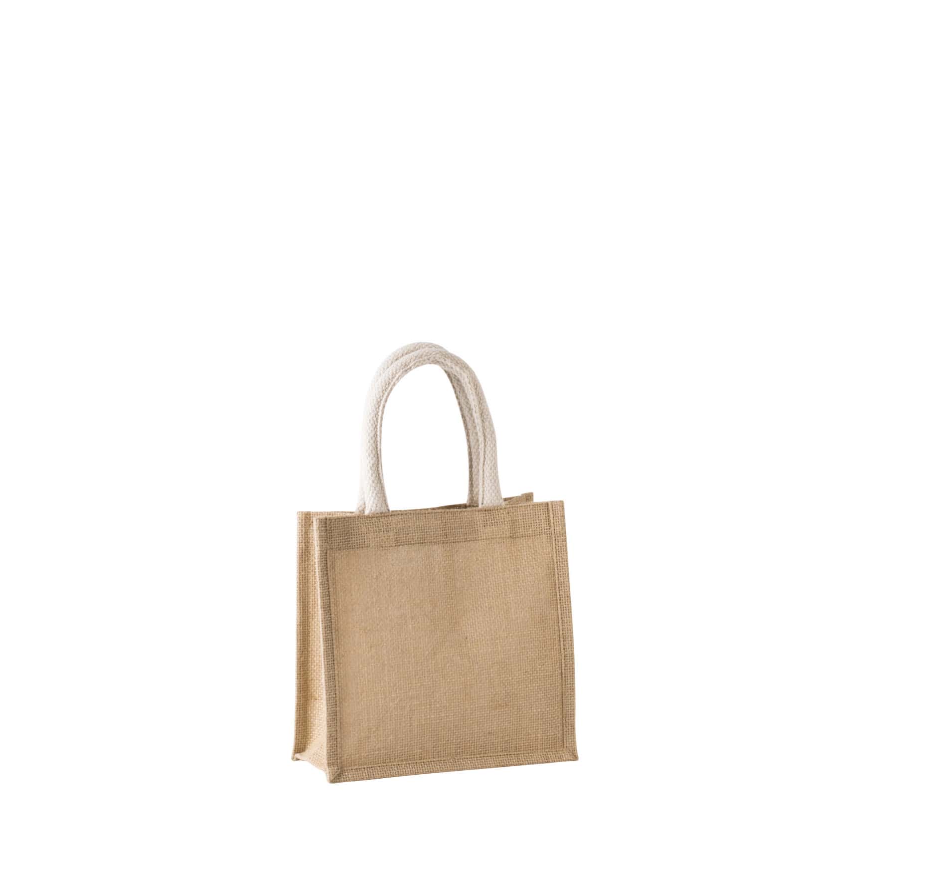 Jutetasche im Cabas-Stil Klein - Natural