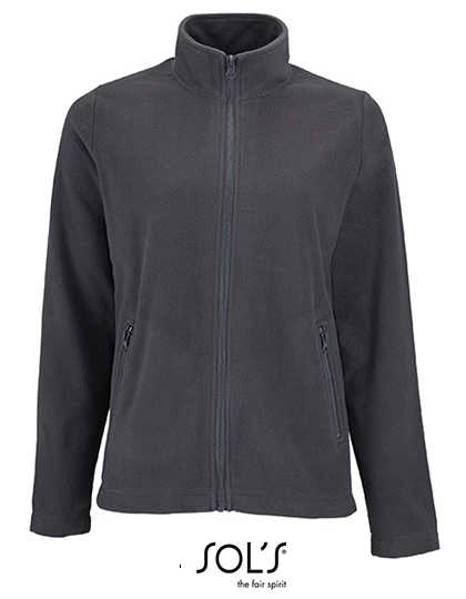 Damen Fleecejacke "Norman" mit Reißverschlusskragen