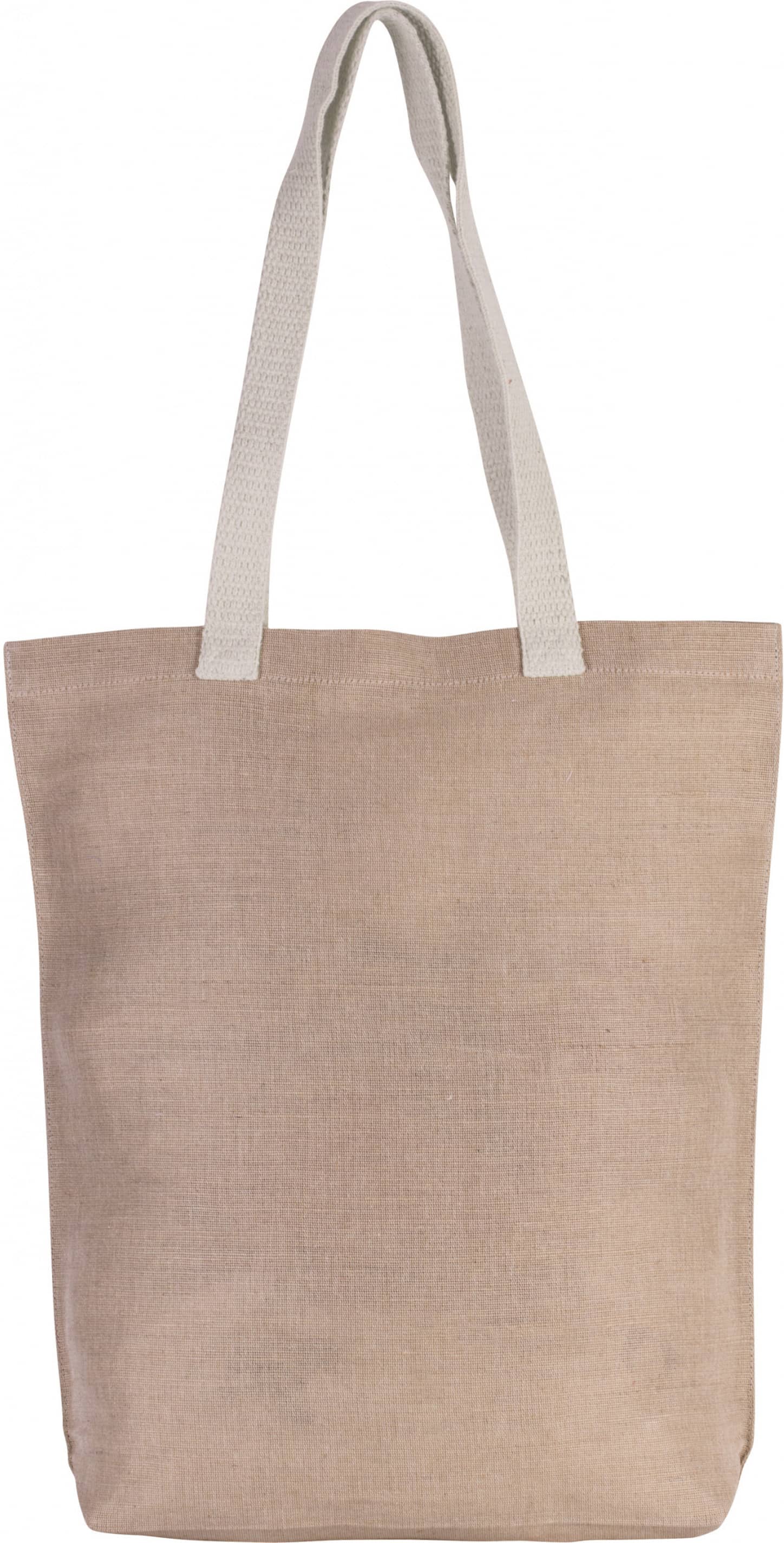 Shoppingtasche aus Jute-Baumwollmischgewebe - Natural