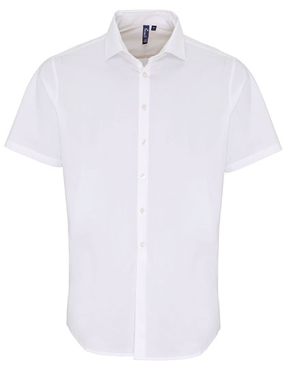 Men´s Stretch Fit Poplin Short Sleeve Cotton Shirt