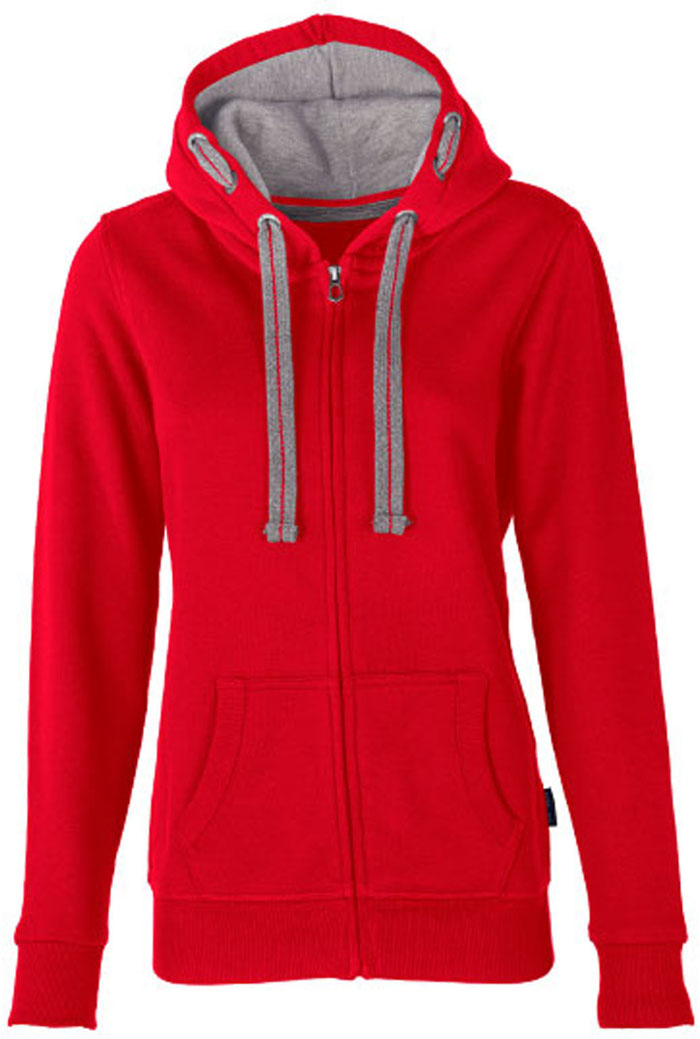 Weicher leicht taillierter Damen-Zip-Hoodie