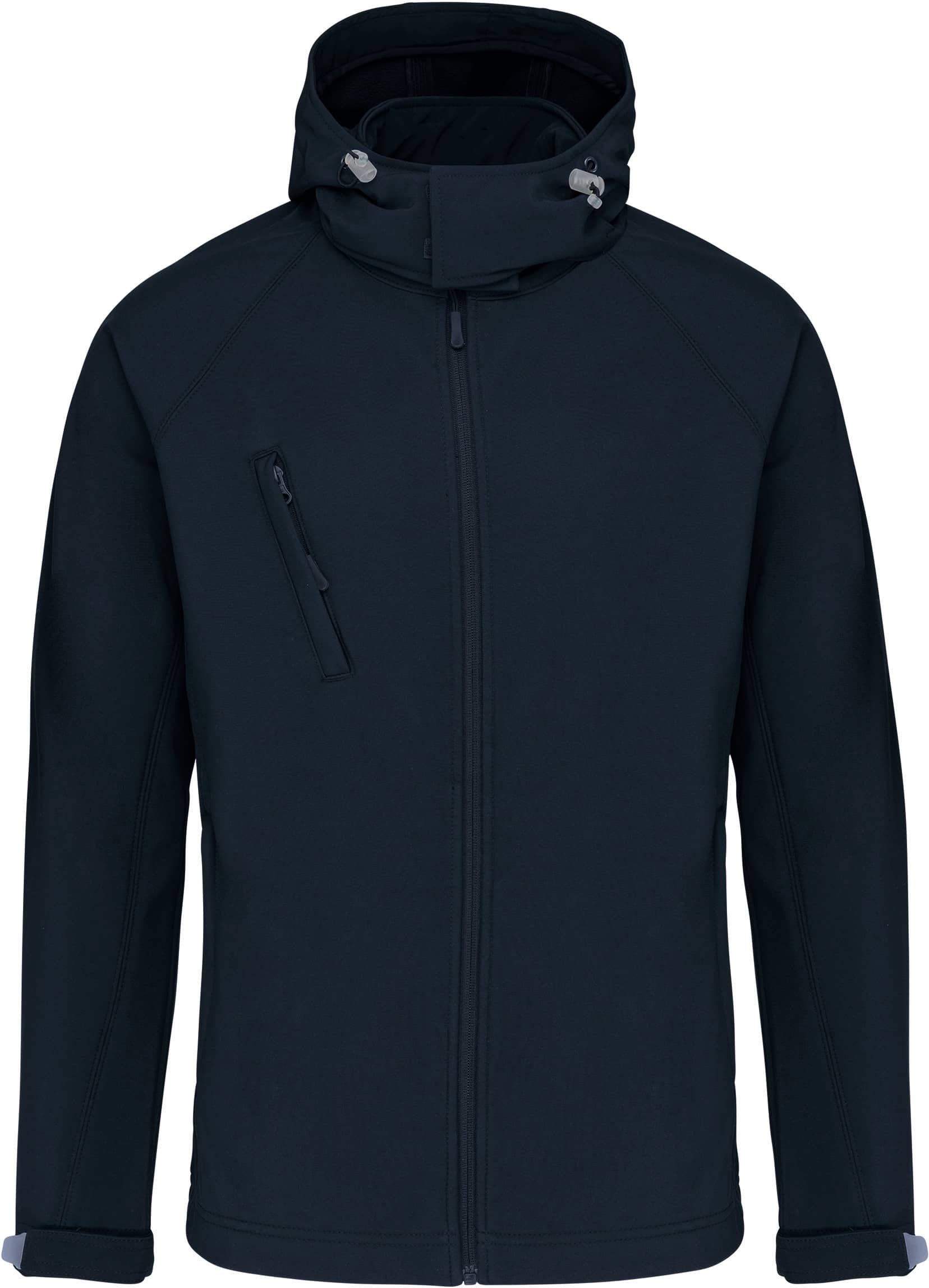 Herren Softshell-Jacke mit Abnehmbare Kapuze