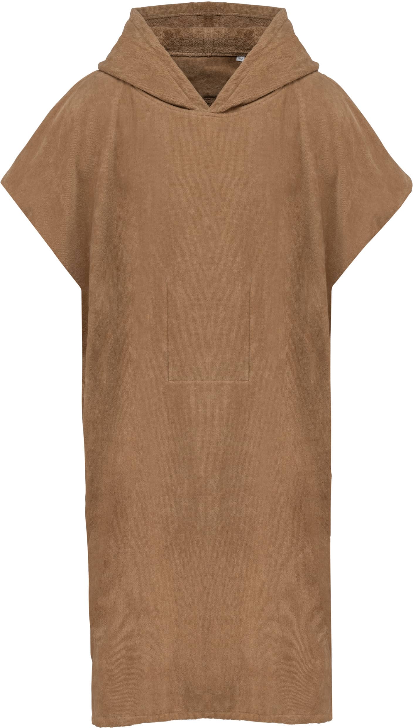 Unisex-Frottee-Poncho mit Kapuze - L/XL