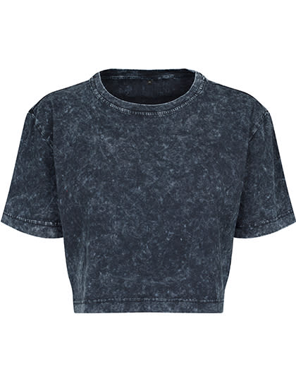 Ladies´ Acid Washed Cropped Tee