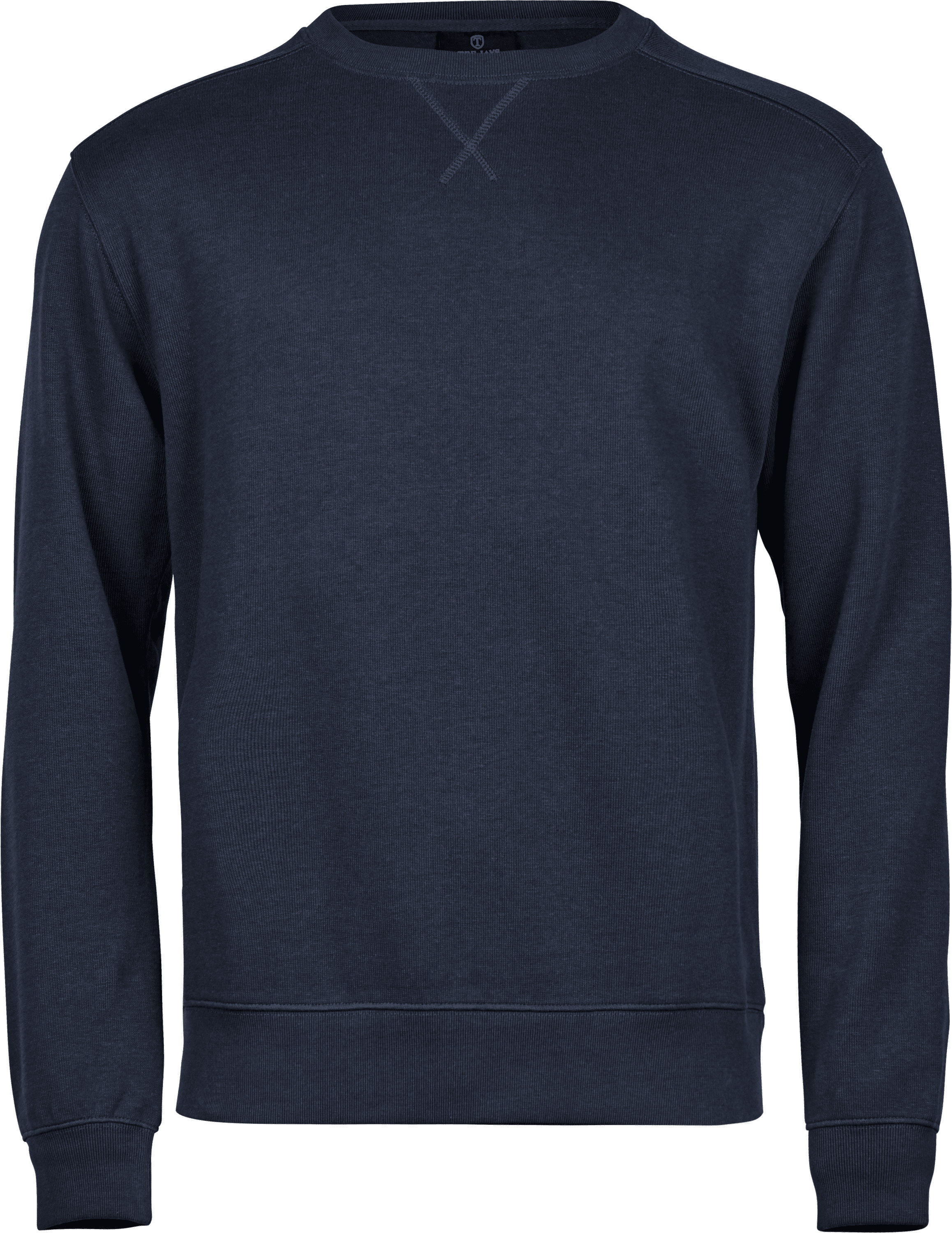 Ribbed Interlock Crew Neck