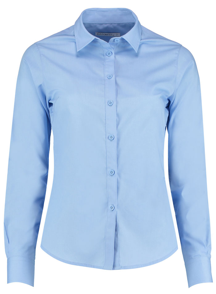 Women´s Tailored Fit Poplin Shirt Long Sleeve