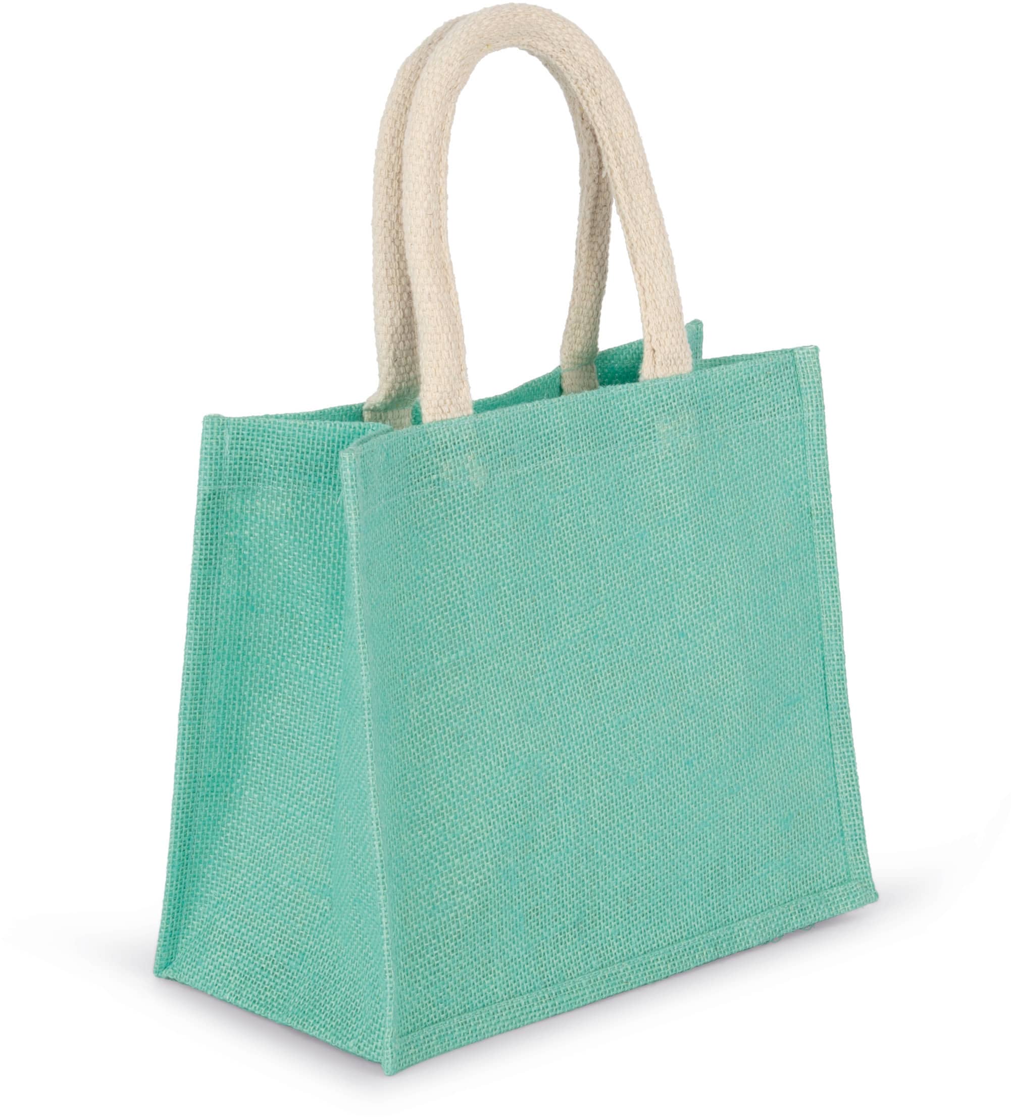 Jutetasche im Cabas-Stil Mittel - Bunt