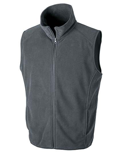 Unisex Micro-Fleeceweste mit Ziernähten