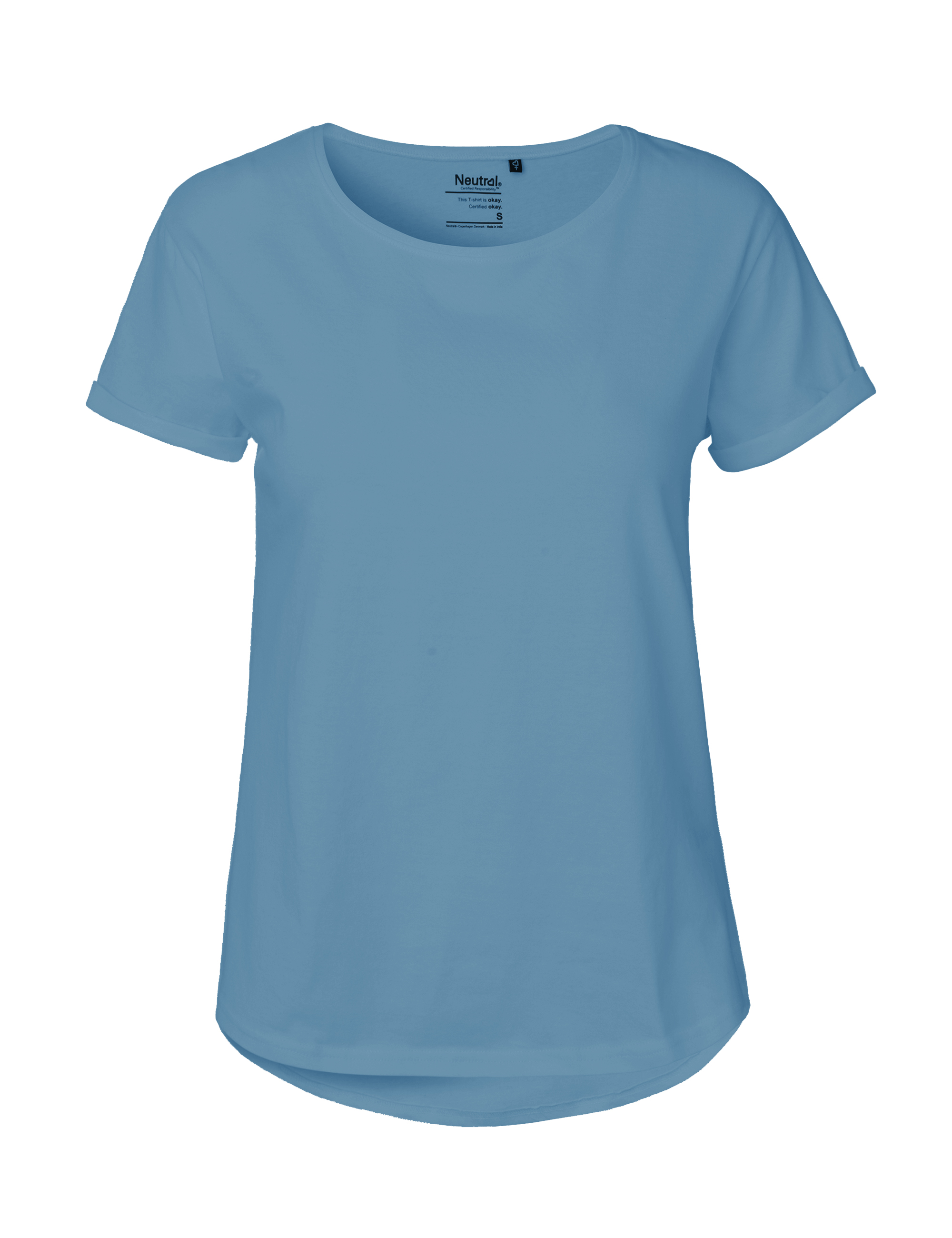 Roll-Up Damen-T-Shirt aus Fairtrade-Baumwolle