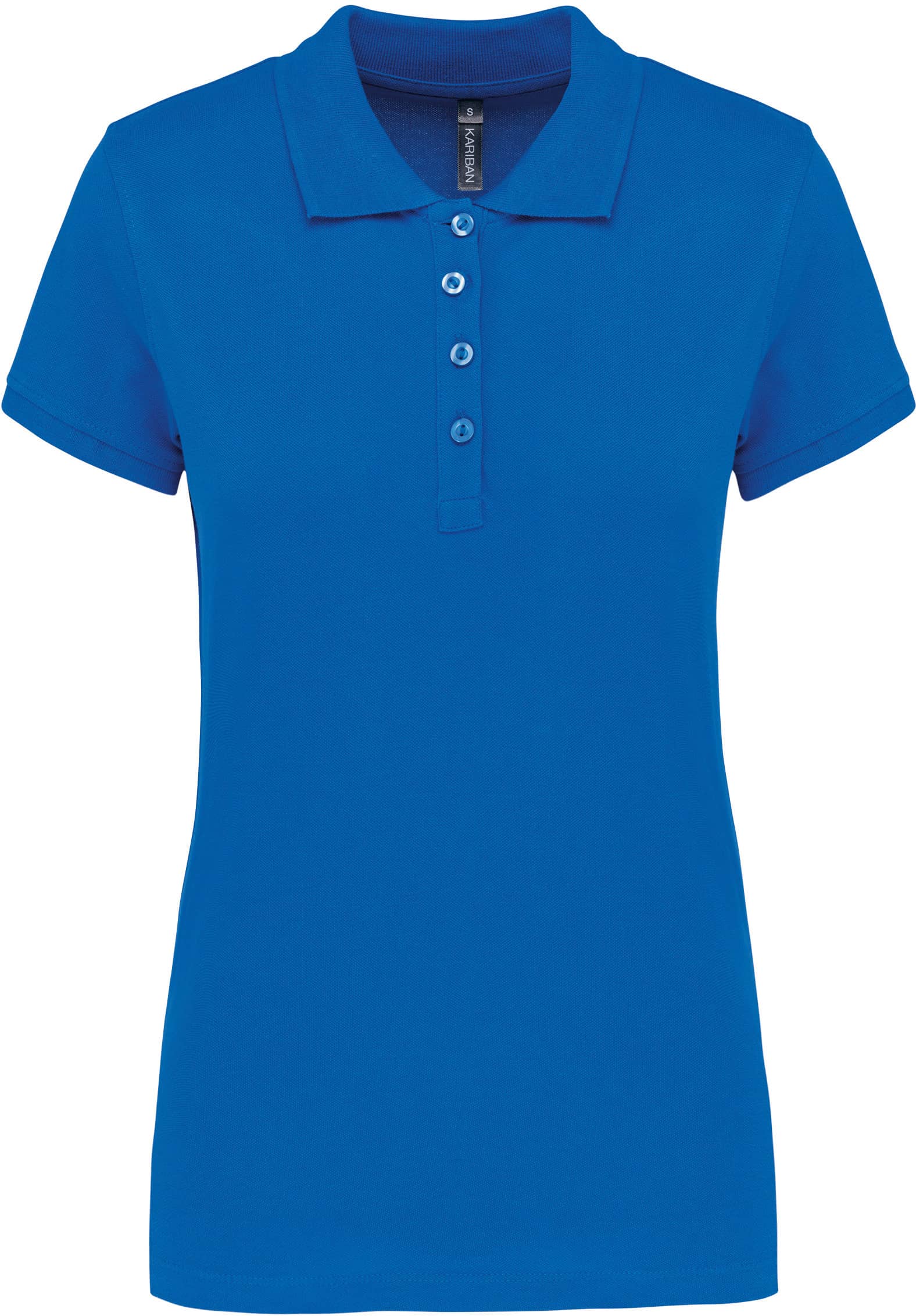 Damen Kurzarm-Poloshirt. Baumwollpiqué.
