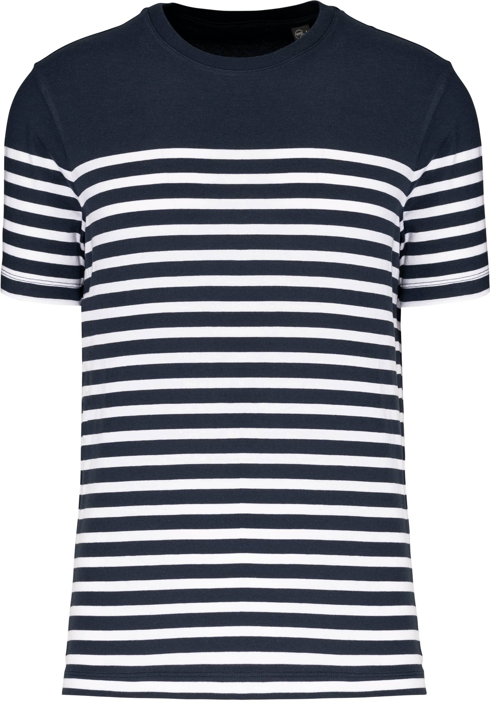 T-Shirt im Marine-Stil mit Rundhalsausschnitt Bio Herren