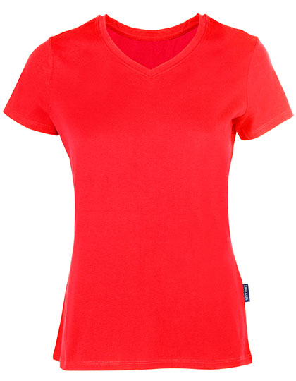 Premium Damen-T-Shirt aus Bio-Baumwolle mit V-Neck