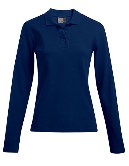 Schweres Damen-Langarm-Poloshirt