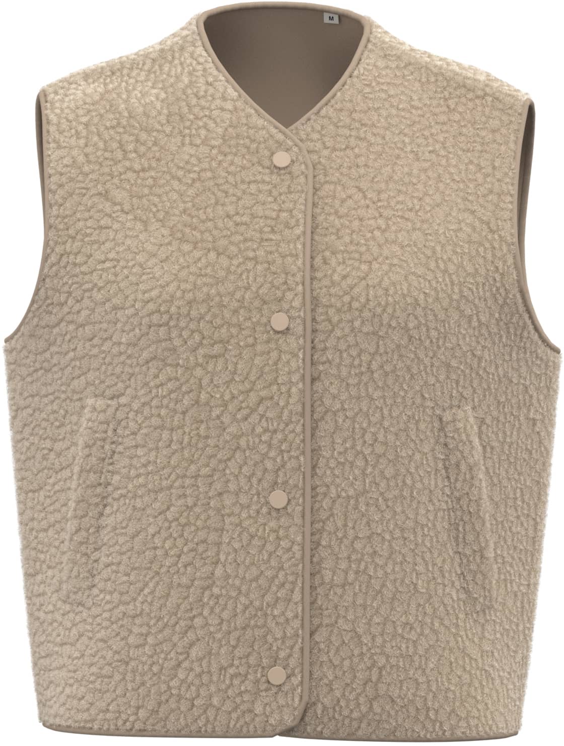 Ärmellose Sherpa-Jacke für Damen
