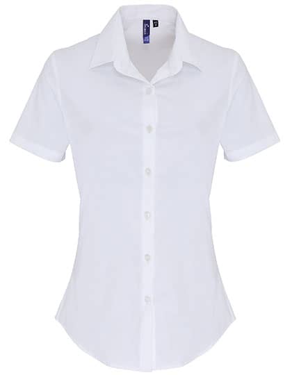 Women´s Stretch Fit Poplin Short Sleeve Cotton Shirt
