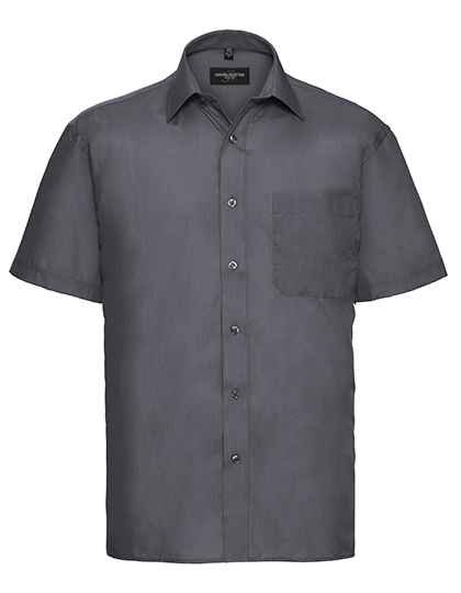 Men's Short Sleeve Classic Polycotton Poplin Shirt