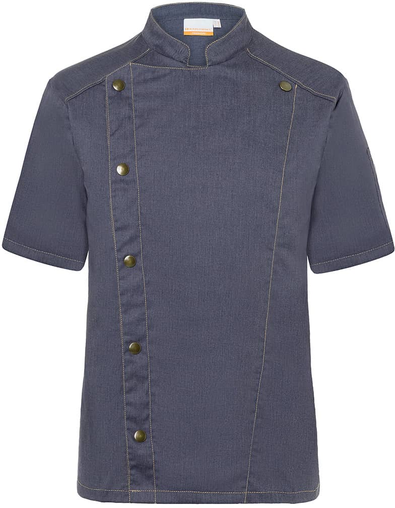 Kurzarm Kochjacke Jeans-Style
