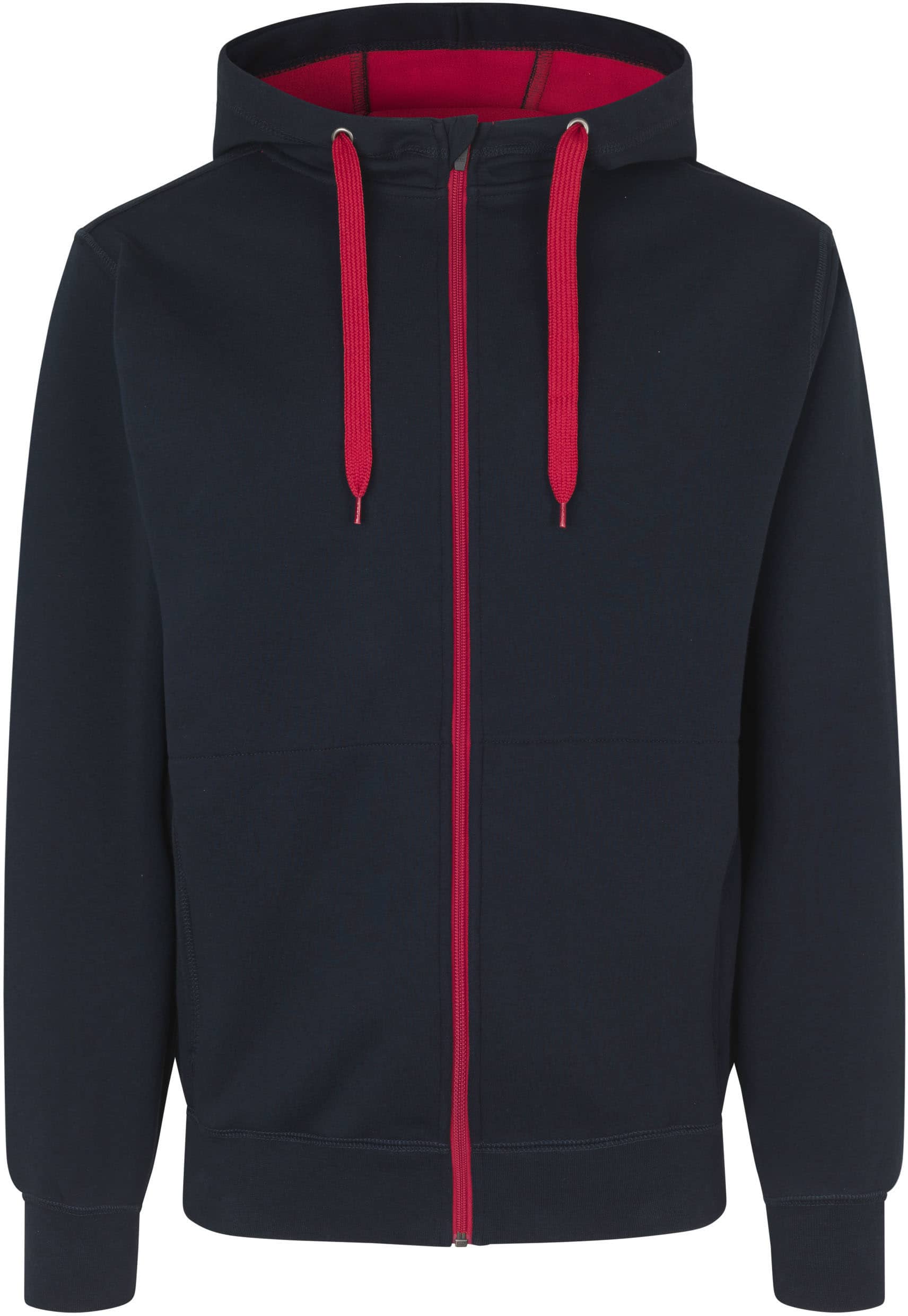 Eingefasste Kapuzensweatjacke