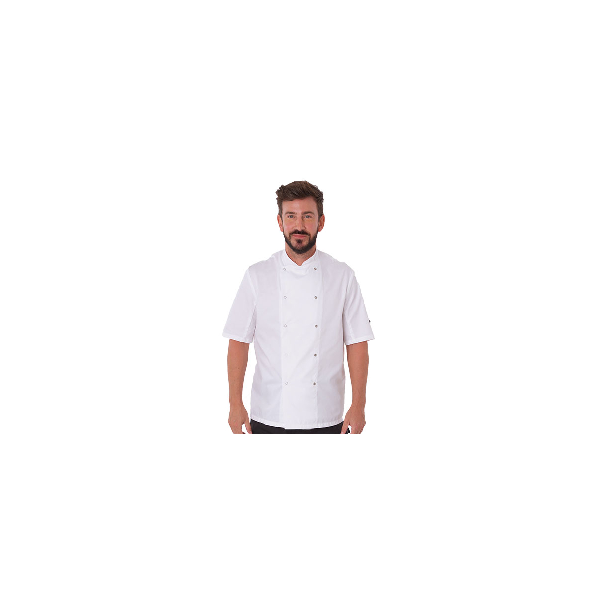 Short Sleeve Snap Stud Fastening Jacket