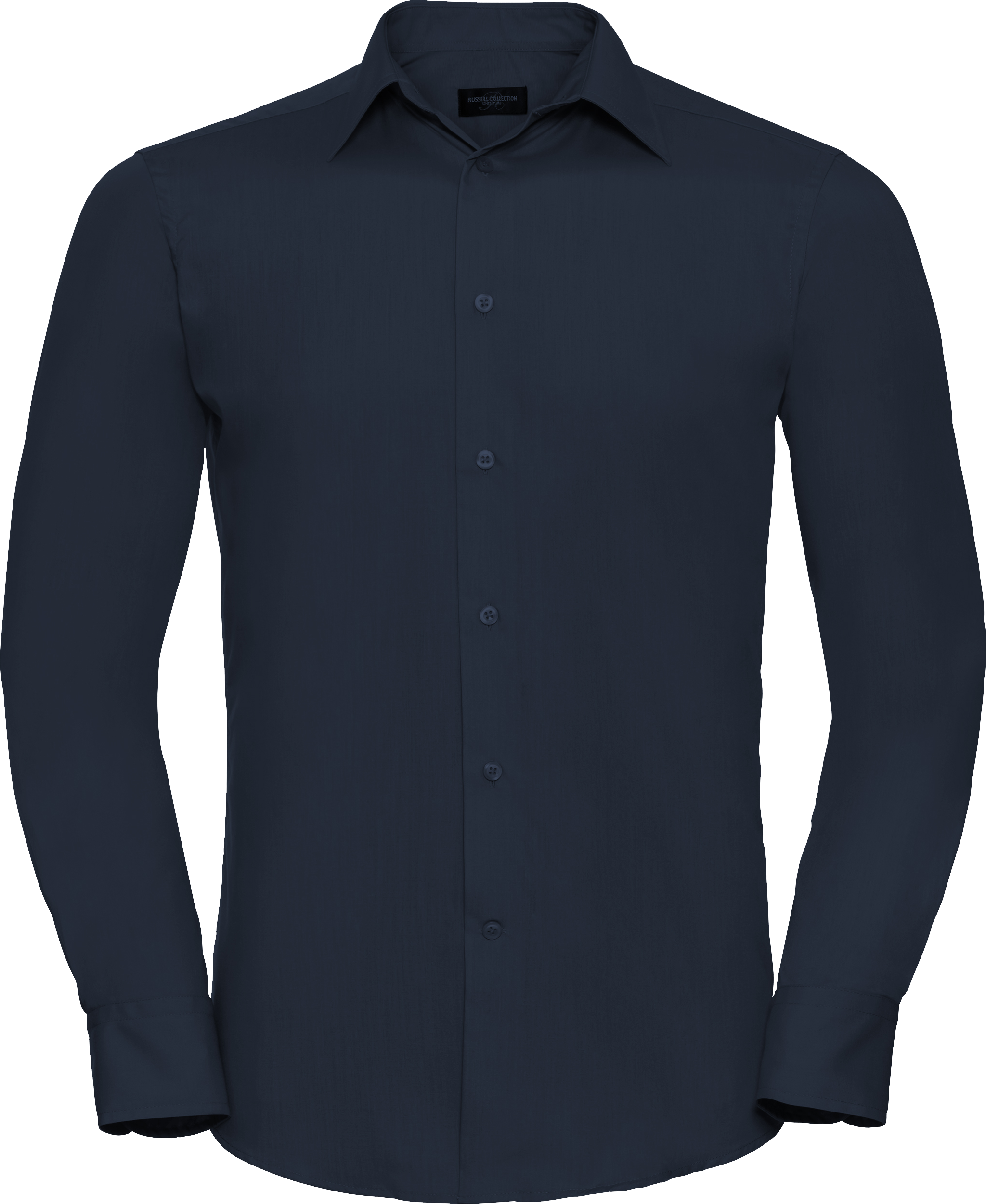 Men's Long Sleeve Tailored Polycotton Poplin Shirt