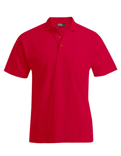 Schweres Herren-Poloshirt mit Brusttasche