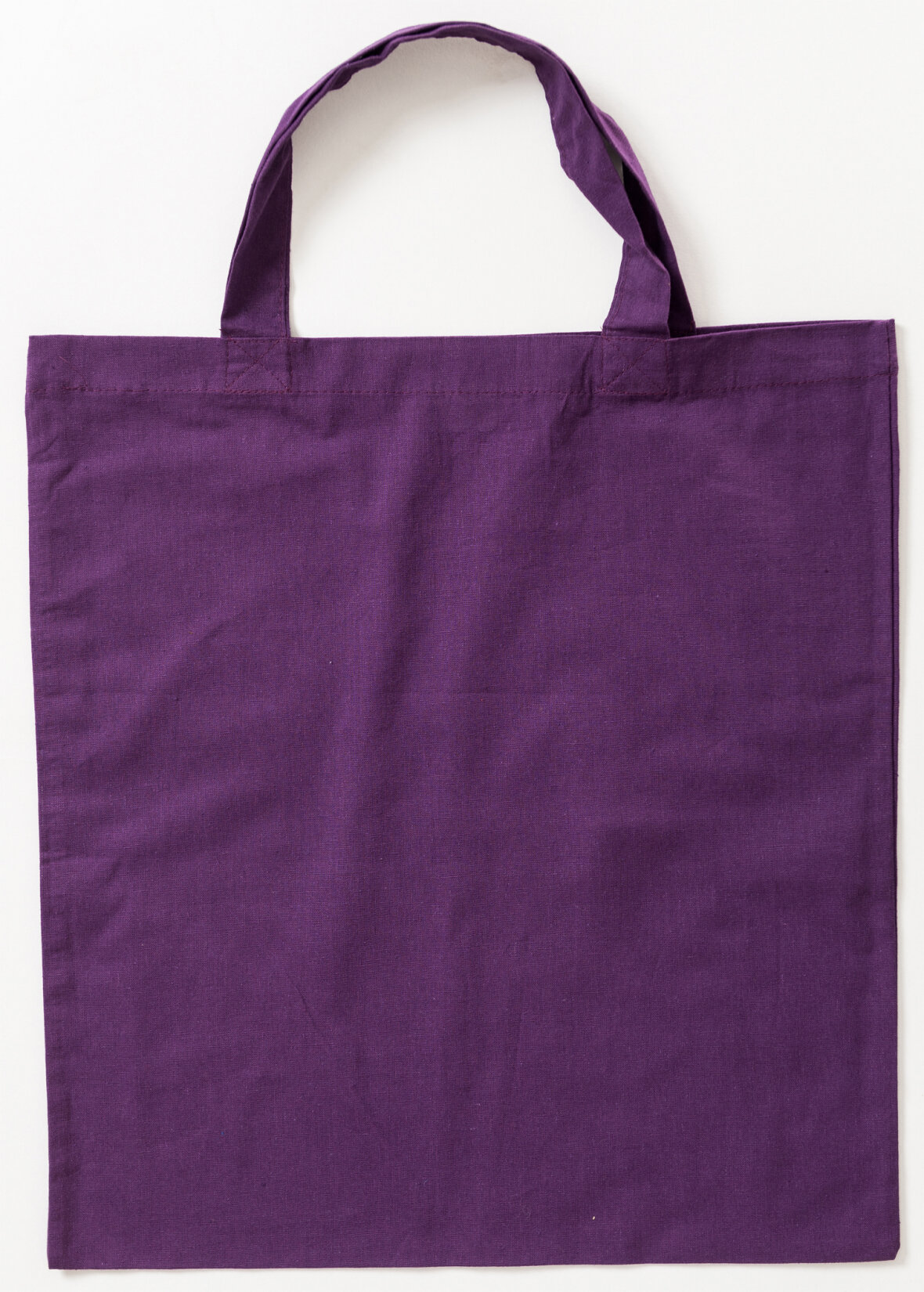 Cotton Bag Colored Short Handles