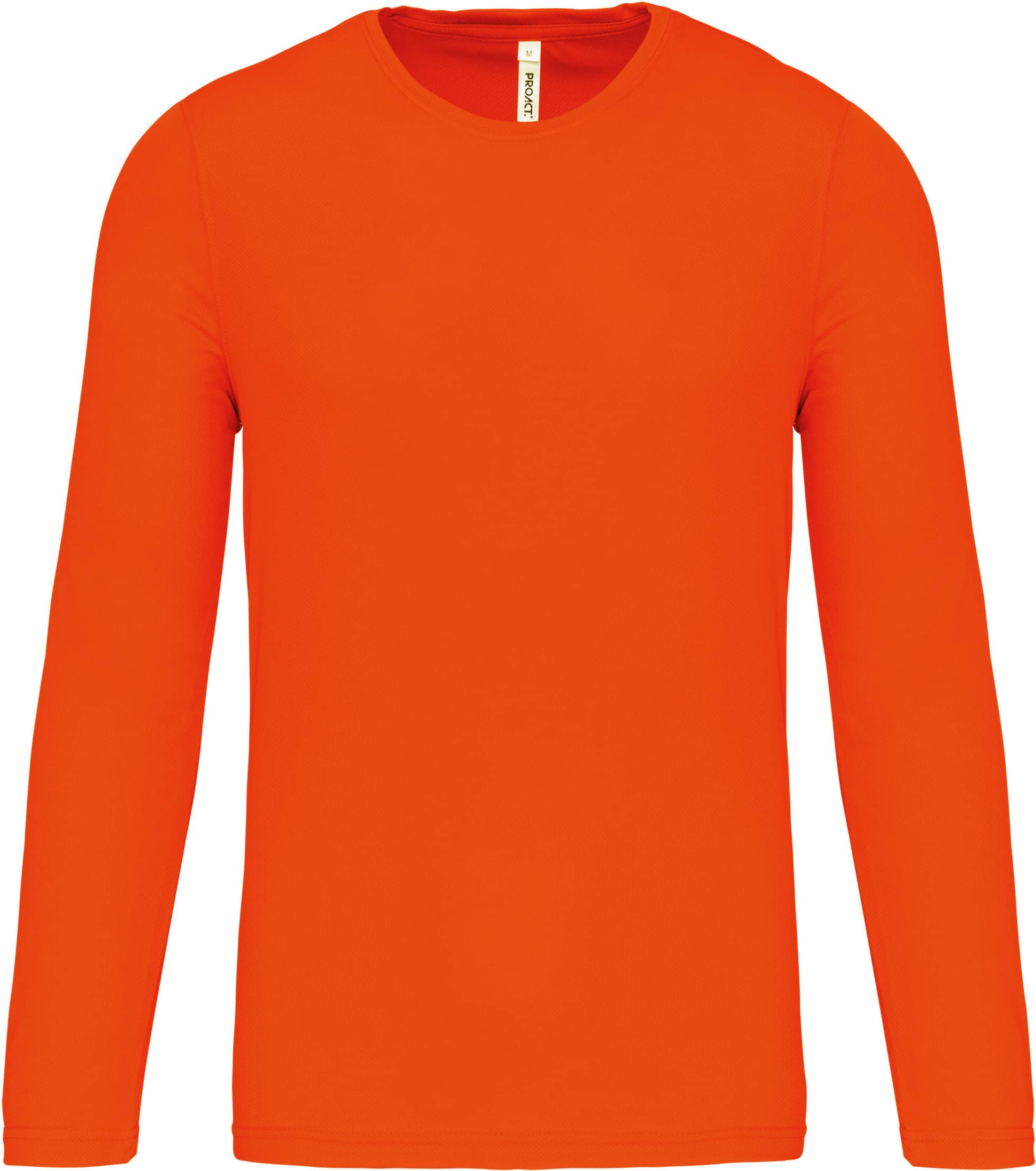 Herren Basic Sport Funktionsshirt Langarm - Fluorescent