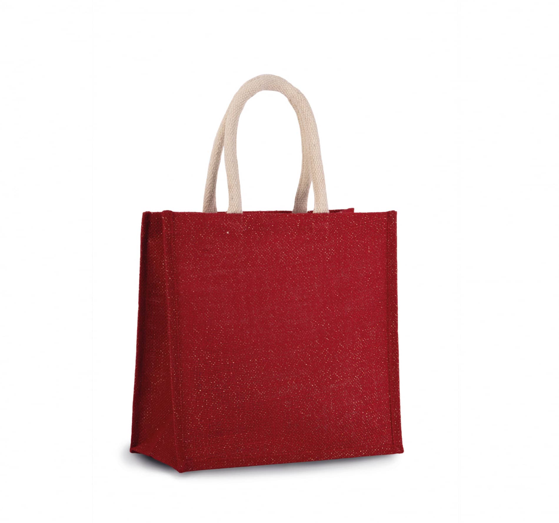 Jutetasche im Cabas-Stil Groß - Zweifarbig