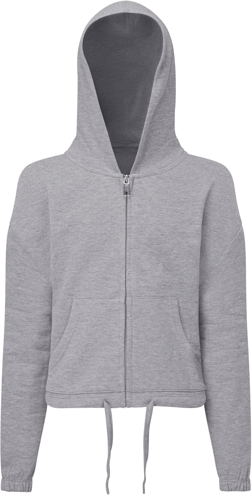 Kids Recycled Cropped Oversize Full-Zip Hoodie