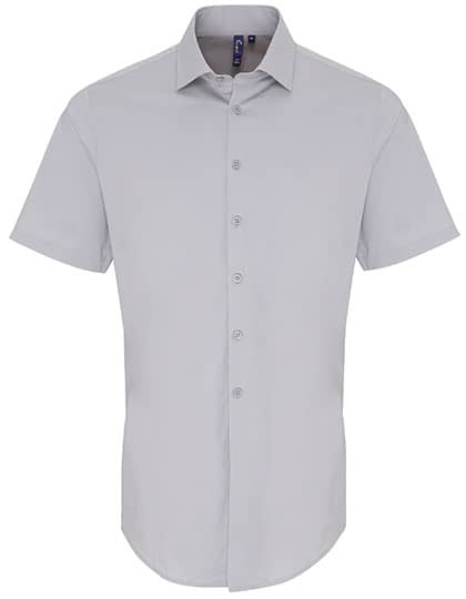 Men´s Stretch Fit Poplin Short Sleeve Cotton Shirt