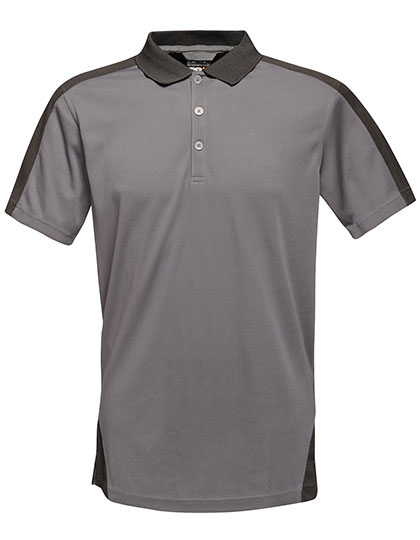 Schnell trocknendes Unisex Kontrast-Polo