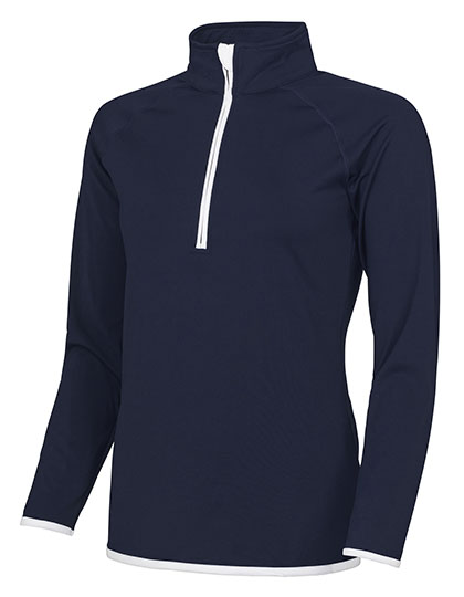 Slim Fit Damen Sport-Sweater mit 1/2-Zip