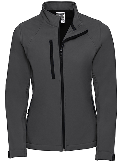 3-lagige Damen-Softshelljacke mit Brusttasche
