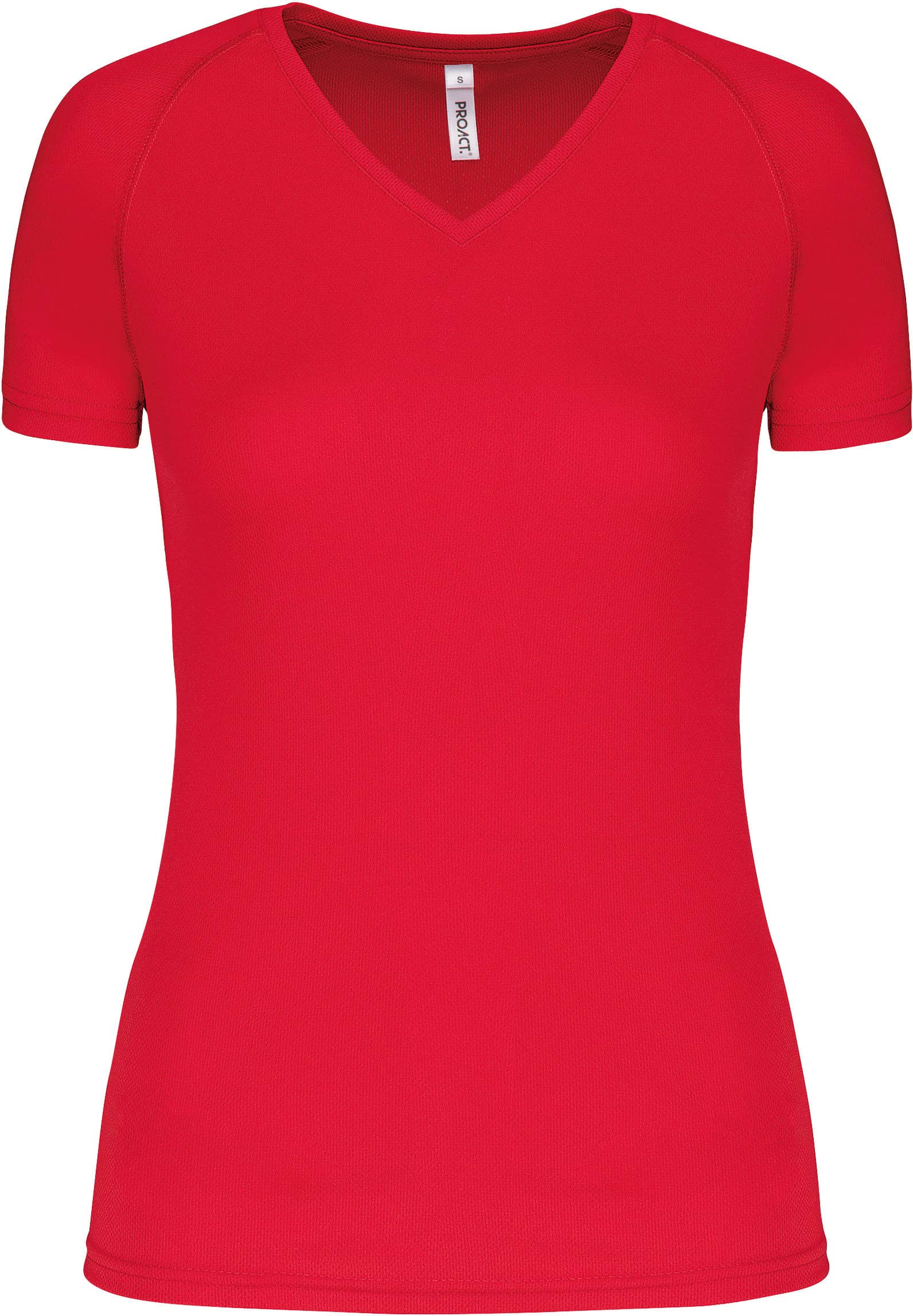 Damen Kurzarm-Sportshirt mit V-Ausschnitt