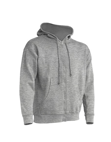 Flauschiger Herren Zip-Hoodie mit Kängurutasche