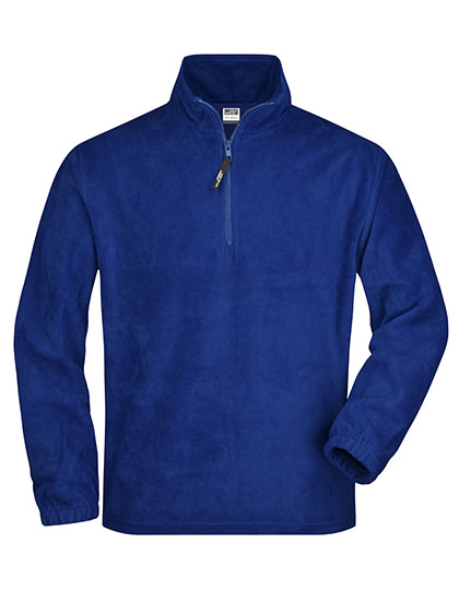 Schwerer Herren-Fleecepullover mit 1/4-Reißverschluss