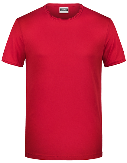 Herren-T-Shirt mit halsfernem Ausschnitt
